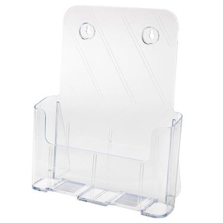 Deflecto 77001 literature rack 1 shelves Transparent