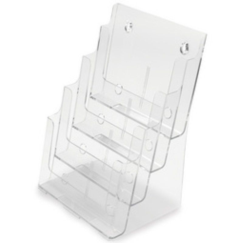 deflecto Porte-brochures, A5 portrait, 4 compartiments