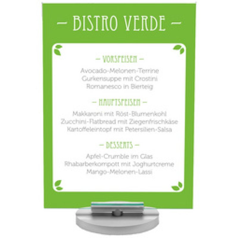 deflecto Porte-visuel "Swivel", 1/3 A4 portrait, pivotant