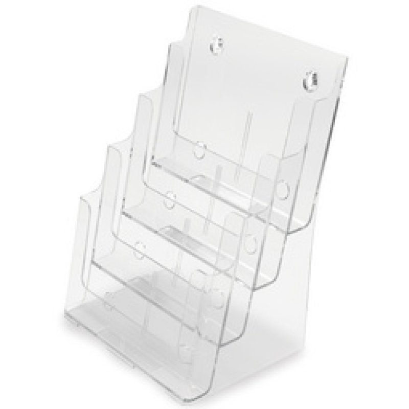 deflecto Porte-brochures, 1/3 A4 portrait, 3 compartiments
