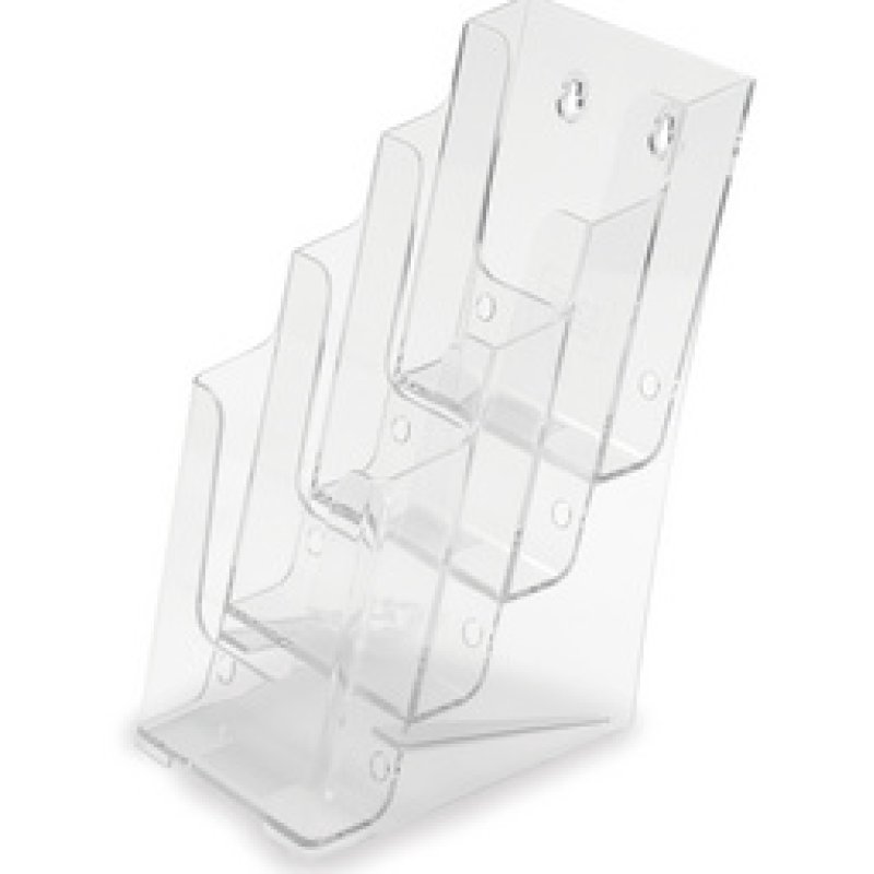 deflecto Porte-brochures, 1/3 A4 portrait, 3 compartiments