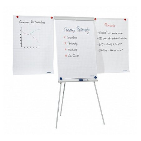 Franken EL-FC22 flip chart Freestanding 680 x 1050 mm Plastic Grey, White