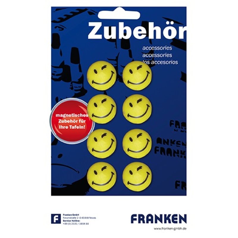FRANKEN Aimant à fixation "Happy", force adhésive: 300 g