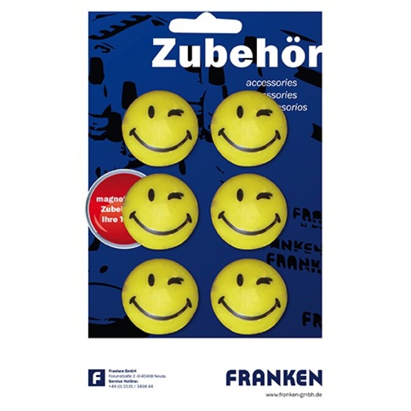 FRANKEN Aimant de fixation "Happy", force adhésive: 800 g
