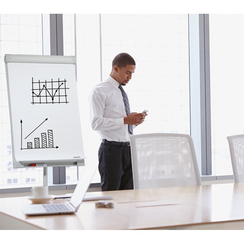 Franken FC41 chevalet de conférence et accessoires Autonome 670 x 950 mm Métal, Plastique Gris