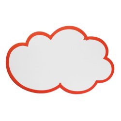 FRANKEN Carte nuage pour présentation, 230 x 140 mm, blanc