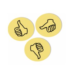 FRANKEN Symbole d'appréciation pour présentation "Pouces"