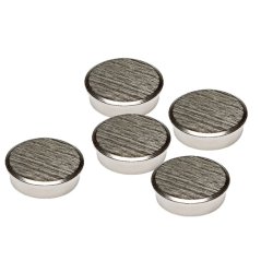 Franken HM16CR/5 fridge magnet Silver 5 pc(s)