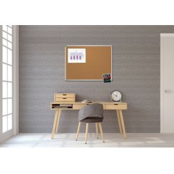 FRANKEN Tableau en liège U-Act! Line, 600 x 400 mm, marron