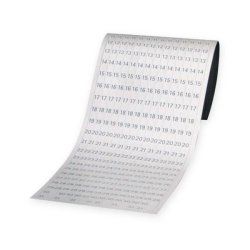Franken DS1203A fiche T de tableau de bord Blanc Date strip