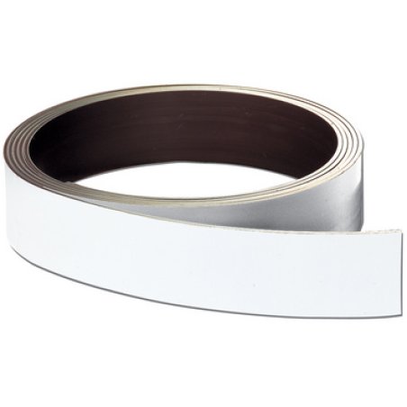FRANKEN Ruban magnétique, (L)10.000 x (P)8 x (H)30 mm, blanc