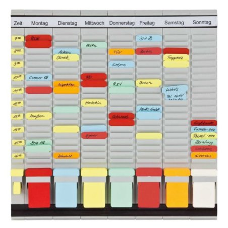 FRANKEN Tableau planning à fiches "OfficePaner", 7 modules