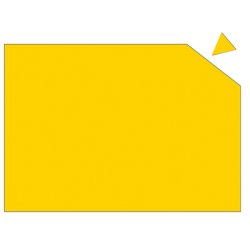 FRANKEN Plaque magnétique, 200 x 295 x 0,6 mm, jaune