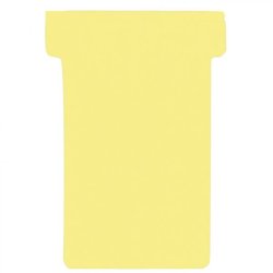 FRANKEN Fiches T, taille 2 / 48 x 84 mm, jaune