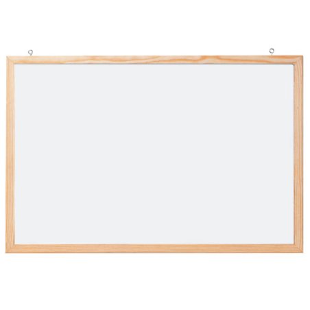 FRANKEN Tableau mural blanc avec cadre en bois, 400 x 300 mm