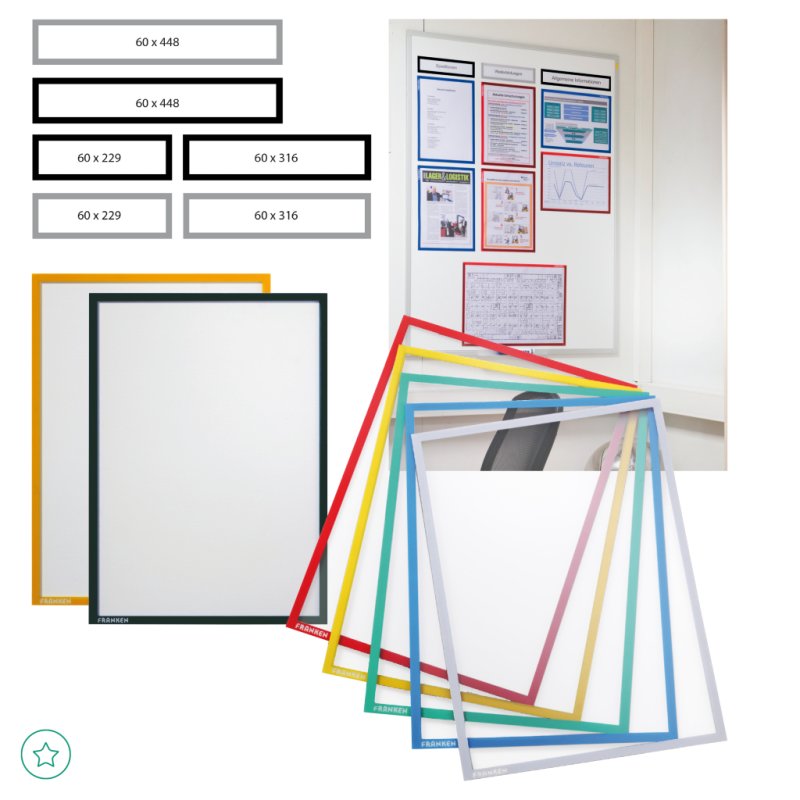 Franken ITH4M/10 01 magnetic frame A4 Red