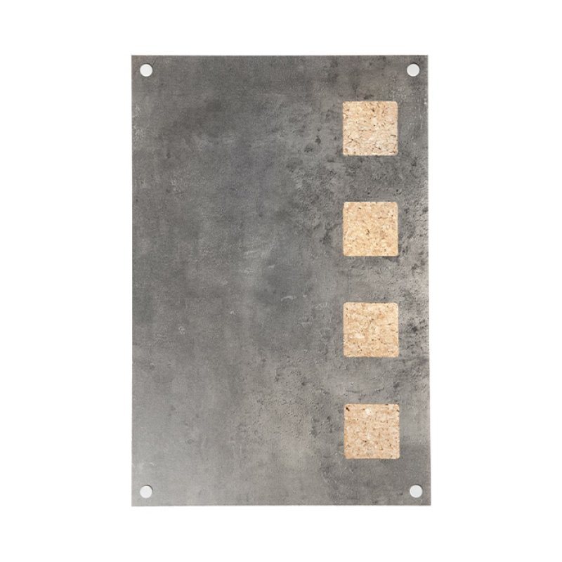 Securit LW-GY-58 chalk board Grey Cork, Metal, Wood