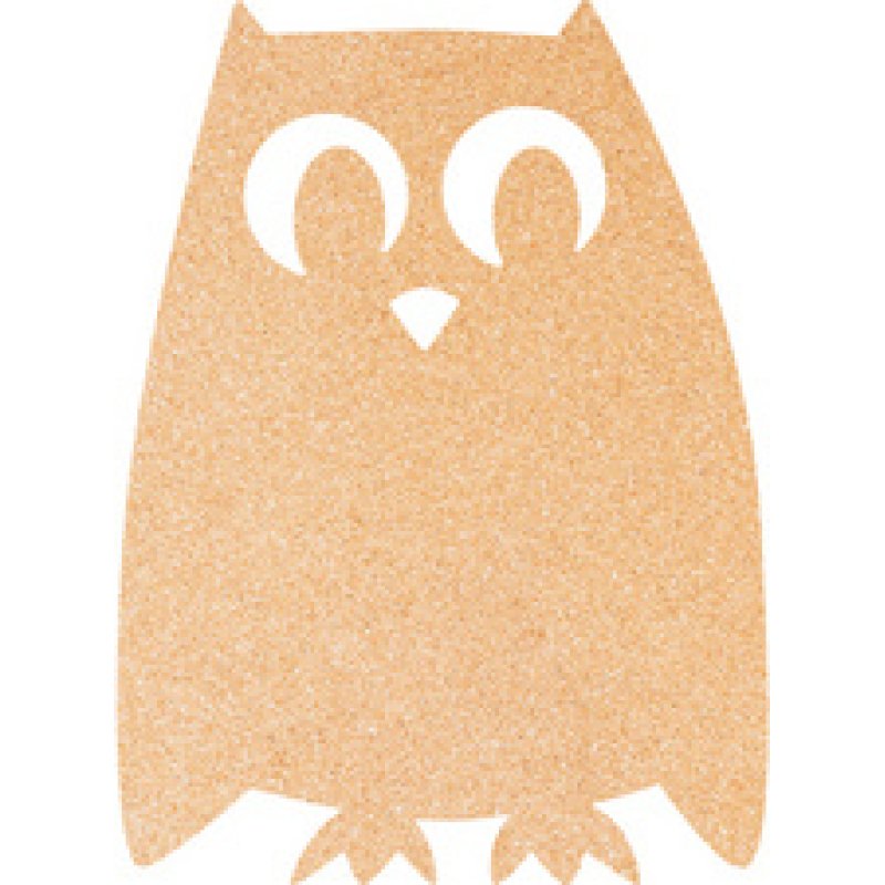 Securit Tableau mural en liège SILHOUETTE "Chouette"