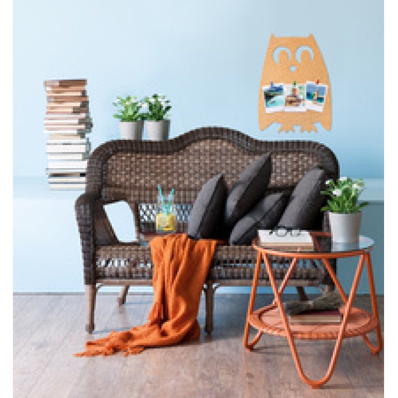 Securit Tableau mural en liège SILHOUETTE "Chouette"