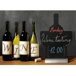 Securit Ardoise de table SILHOUETTE "Vin"