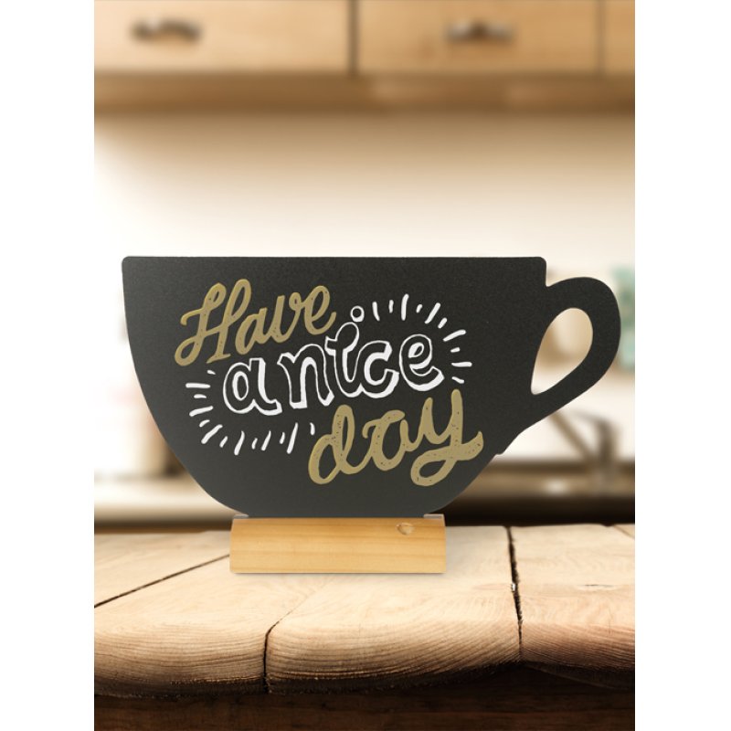 Securit Ardoise de table SILHOUETTE "Tasse"