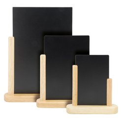 Securit Ardoise de table ELEGANT, grand, noir