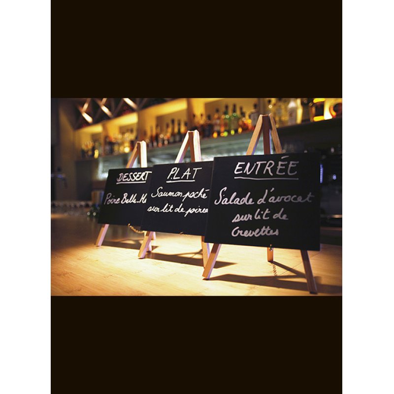 Securit MNI-B-KR-3 chalk board Beech Melamine, Metal, Resin, Wood