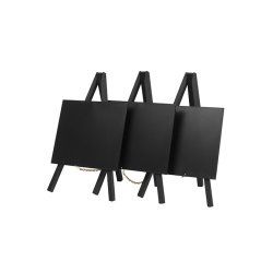 Securit MNI-BL-KR-3 tableau à craie et accessoires Hêtre Mélamine, Métal, Résine, Bois