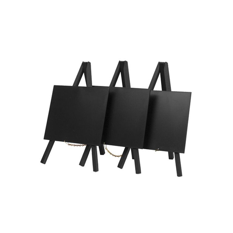 Securit MNI-BL-KR-3 tableau à craie et accessoires Hêtre Mélamine, Métal, Résine, Bois