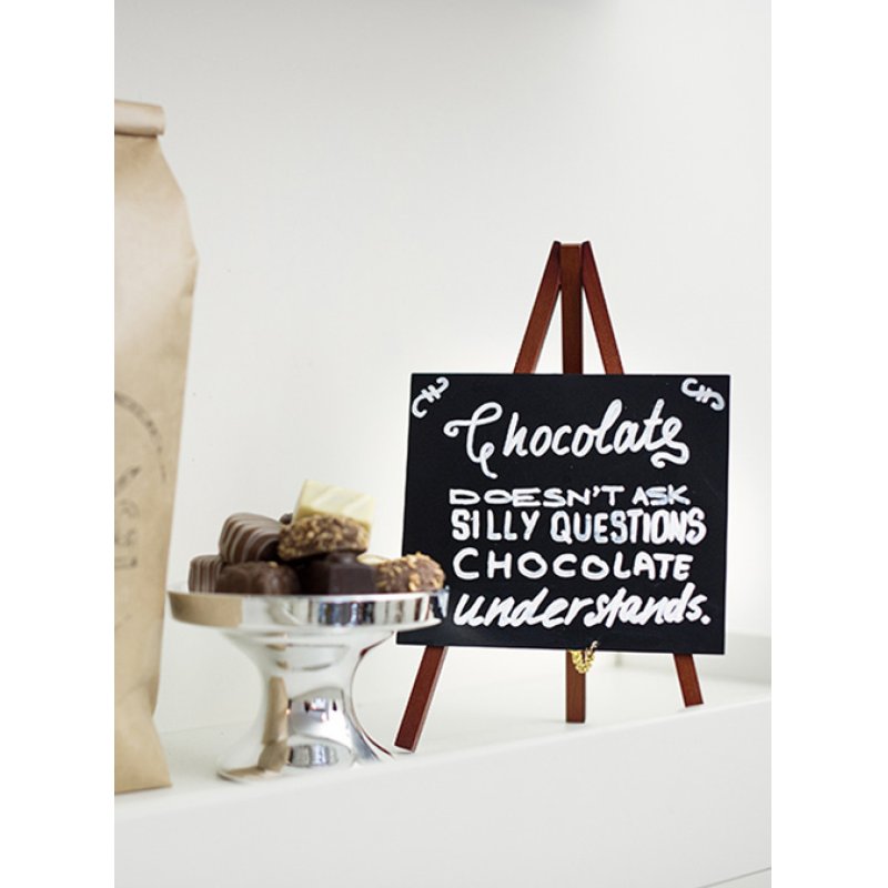 Securit MNI-M-KR-1 tableau à craie et accessoires Acajou Mélamine, Métal, Résine, Bois