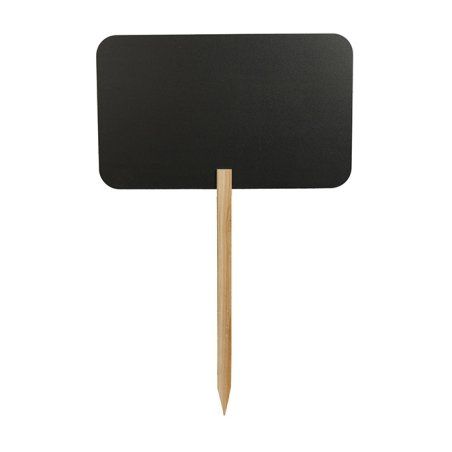 Securit FBS-RECTANGLE tableau à craie et accessoires Noir Mélamine, Bois de pin, Résine, Acier