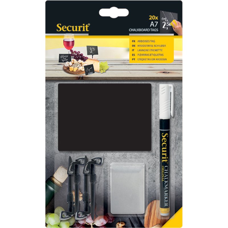 Securit TAG-A7-WT whiteboard 105 x 74 mm