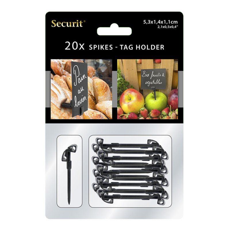 Securit TAG-HLD-BL porte étiquettes 20 pièce(s)