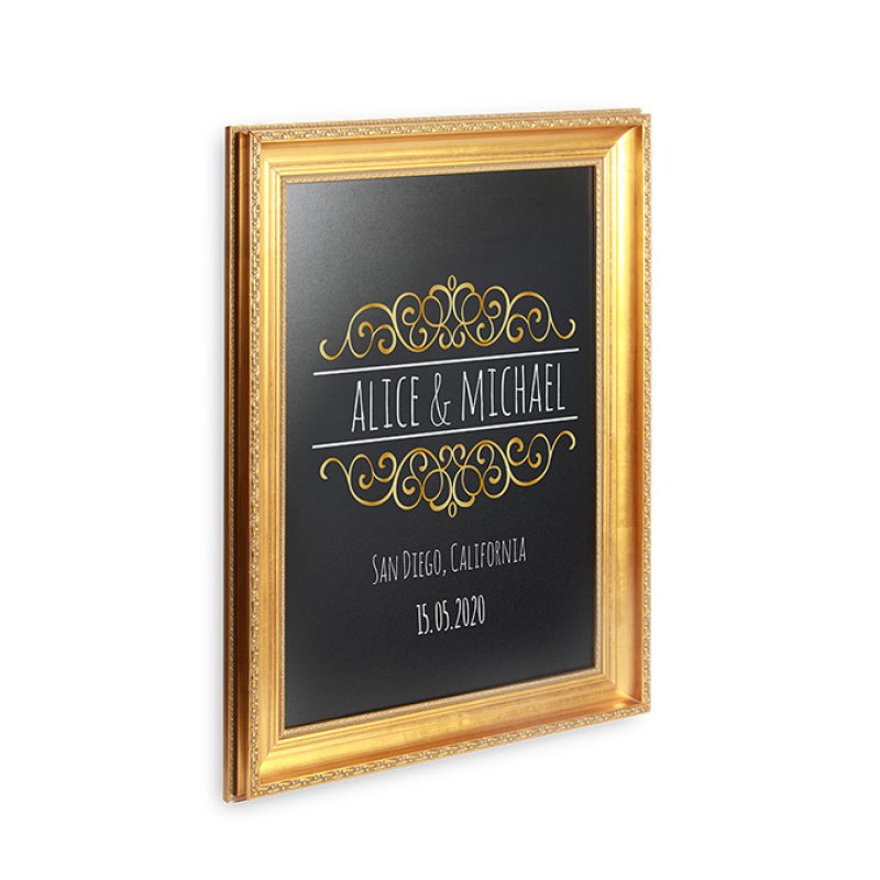 Securit Ardoise murale GOLD BOARD, 630 x 835 mm