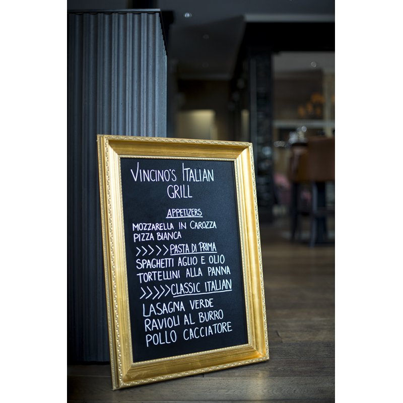 Securit WBC-G-85 chalk board Gold Melamine, Metal, Resin, Wood