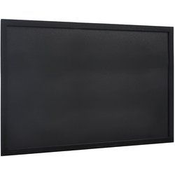 Securit Ardoise murale WOODY, avec cadre en bois, noir