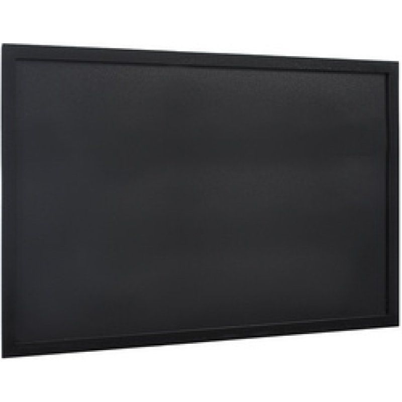 Securit Ardoise murale WOODY, avec cadre en bois, noir