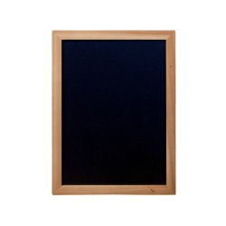 Securit Ardoise murale WOODY, avec cadre en bois, teck