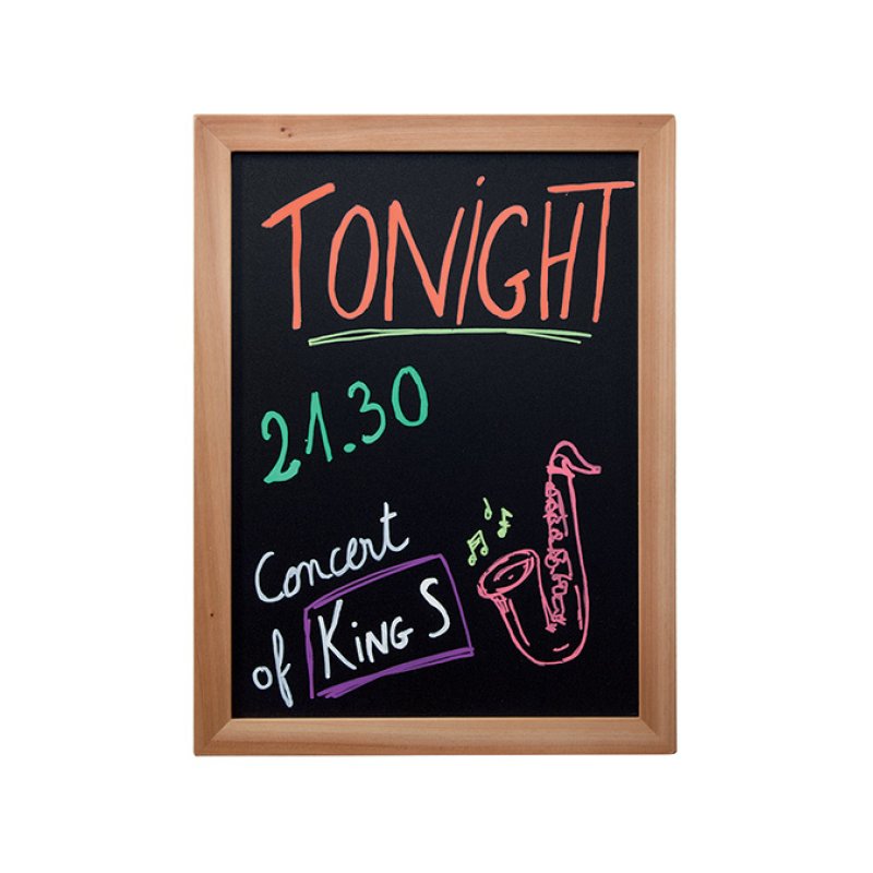 Securit WBW-TE-30-40 chalk board Black Wood