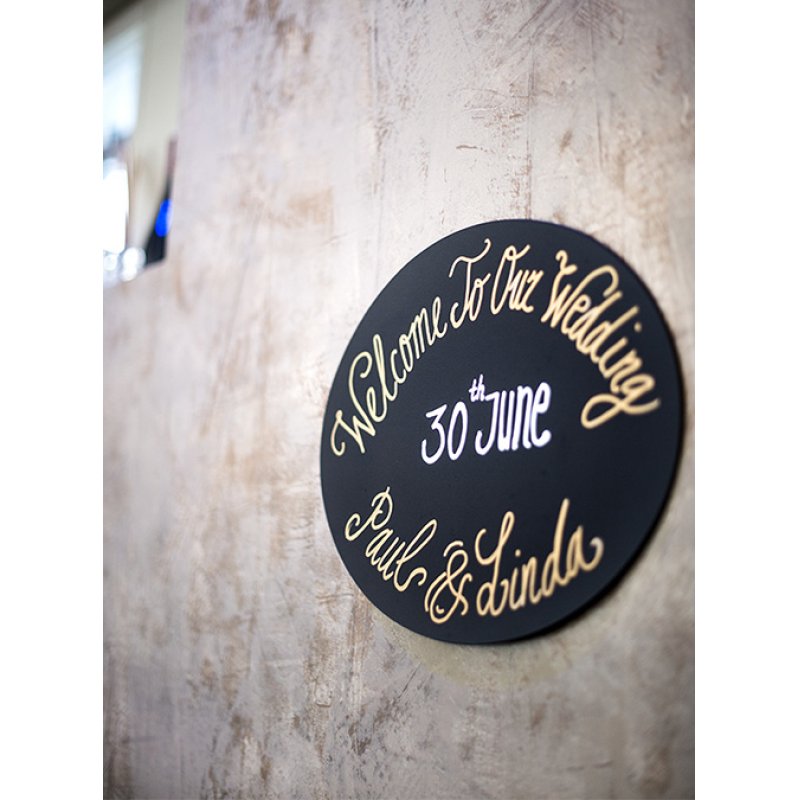 Securit FB-OVAL chalk board Black Melamine, Resin, Velcro