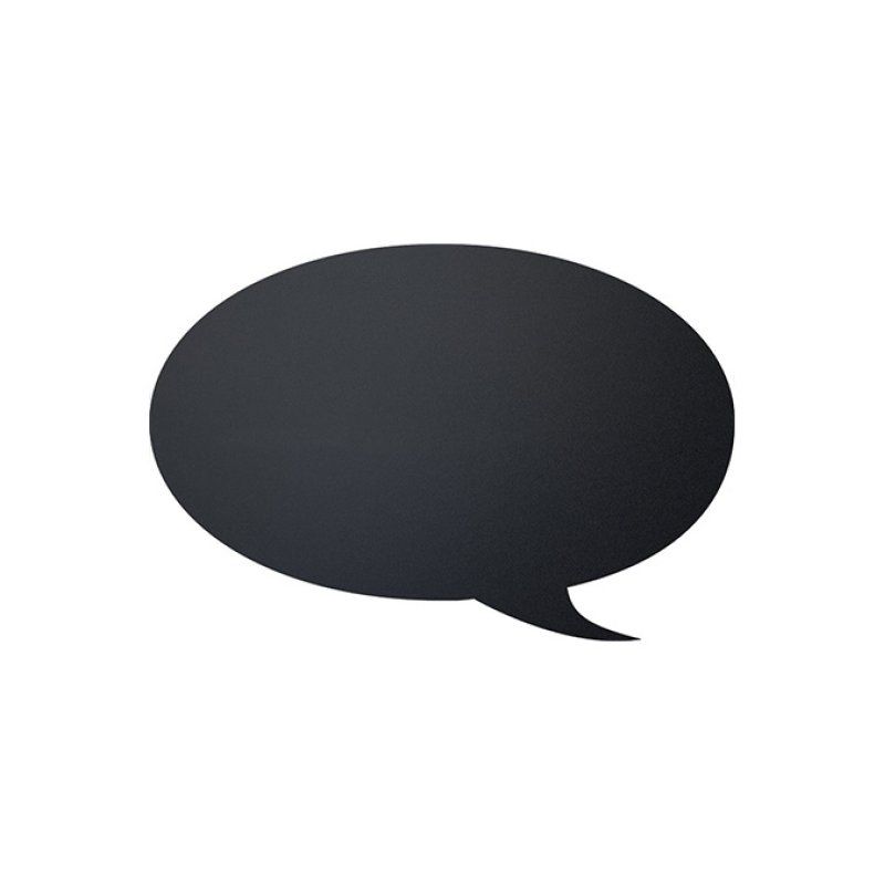 Securit Bubble chalk board Black Resin, Velcro, Wood