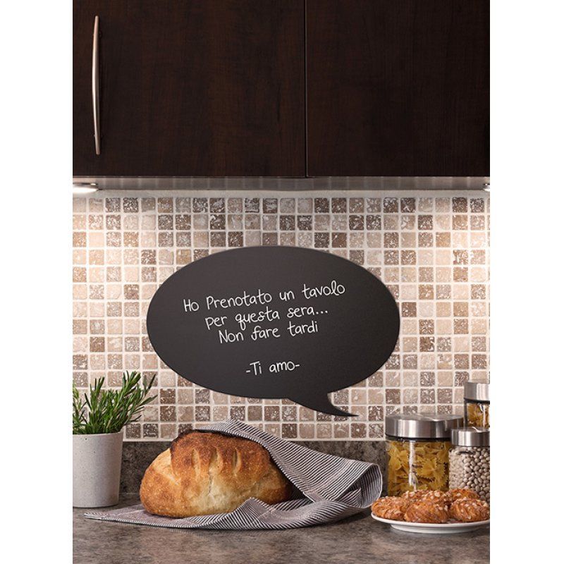 Securit Bubble chalk board Black Resin, Velcro, Wood