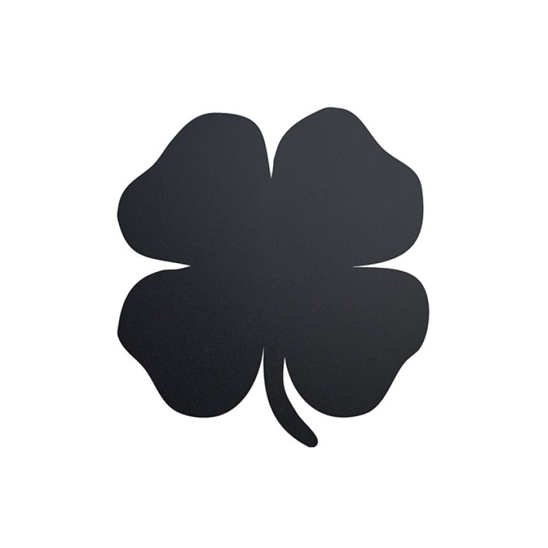 Securit FB-FOURLEAF tableau à craie et accessoires Noir Mélamine, Résine, Velcro