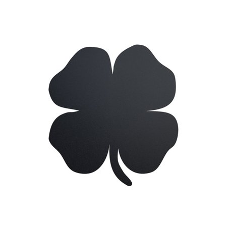 Securit FB-FOURLEAF tableau à craie et accessoires Noir Mélamine, Résine, Velcro