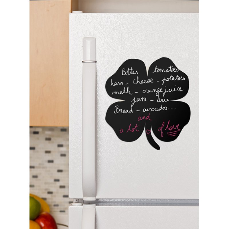 Securit FB-FOURLEAF chalk board Black Melamine, Resin, Velcro