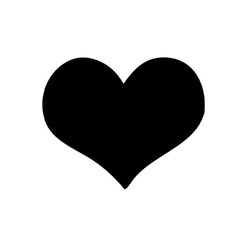 Securit Ardoise murale SILHOUETTE "Coeur"