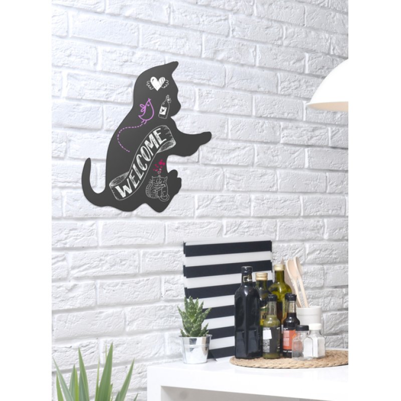 Securit FB-CAT chalk board Black Melamine, Resin, Velcro