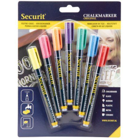 Securit Feutre-craie ORIGINAL SMALL, set de 7