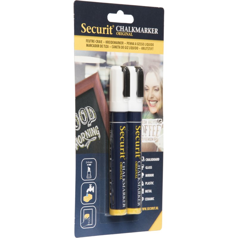 Securit BL-SMA510-WT marker 2 pc(s) White