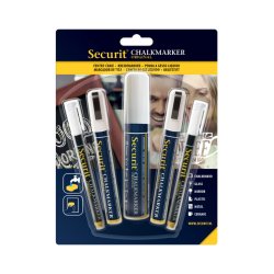 Securit Feutre-craie ORIGINAL, set assorti, blanc
